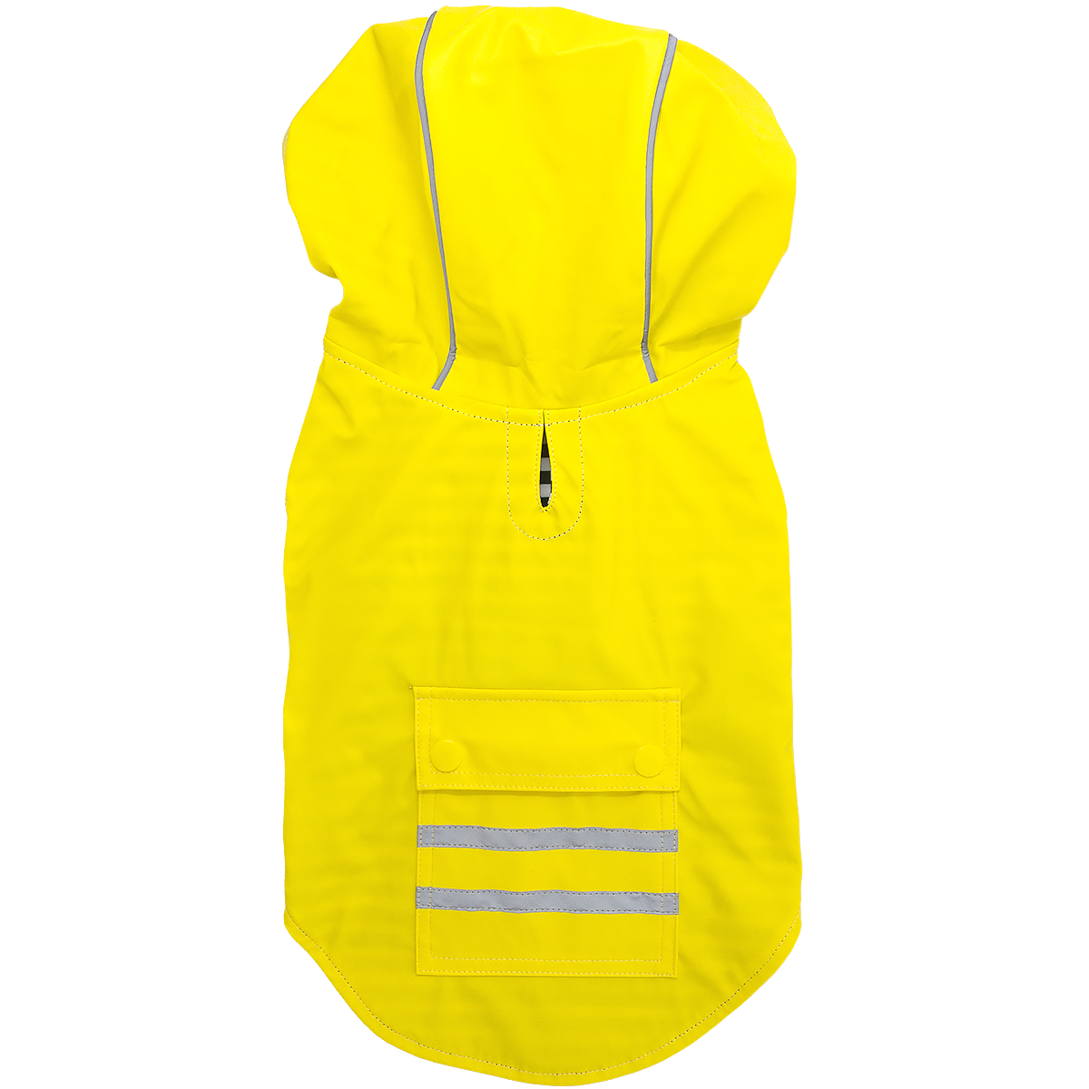 Slicker Raincoat with Striped Lining - Yellow