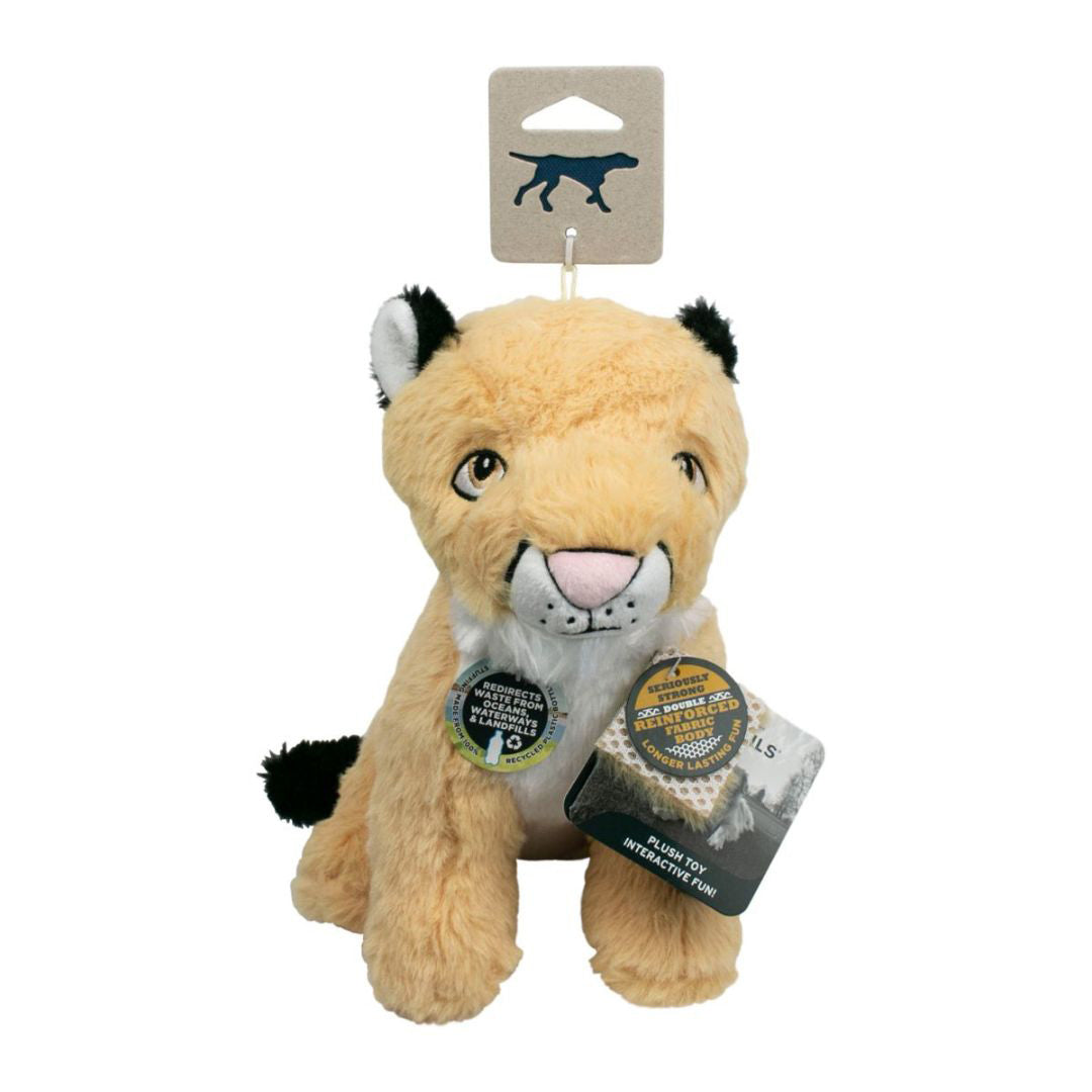 Tall Tails Mountain Lion Squeaker Crinkle Dog Toy 9-Inches