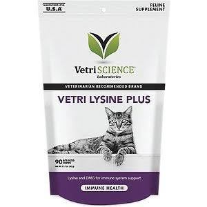 VetriScience Cat Lysine+ Immune Support 90-Count