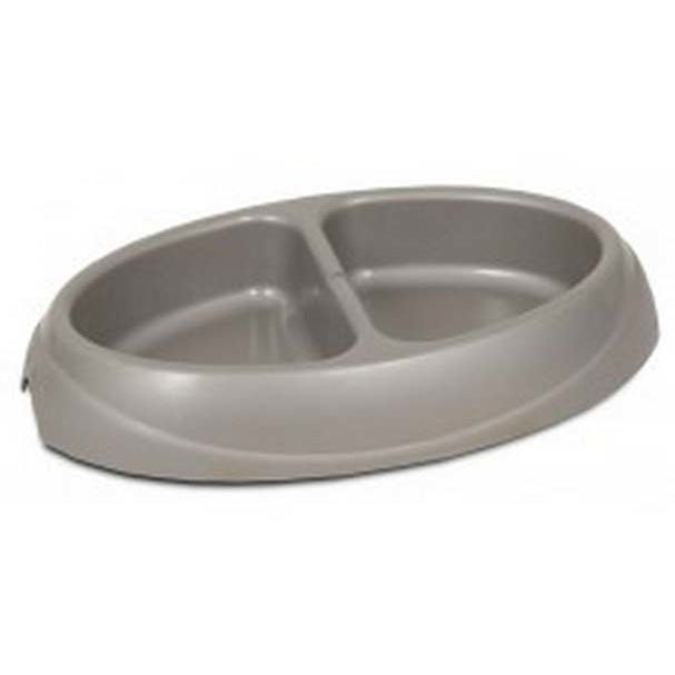 Petmate Ultra Lightweight Double Diner Cat Bowl Assorted Small