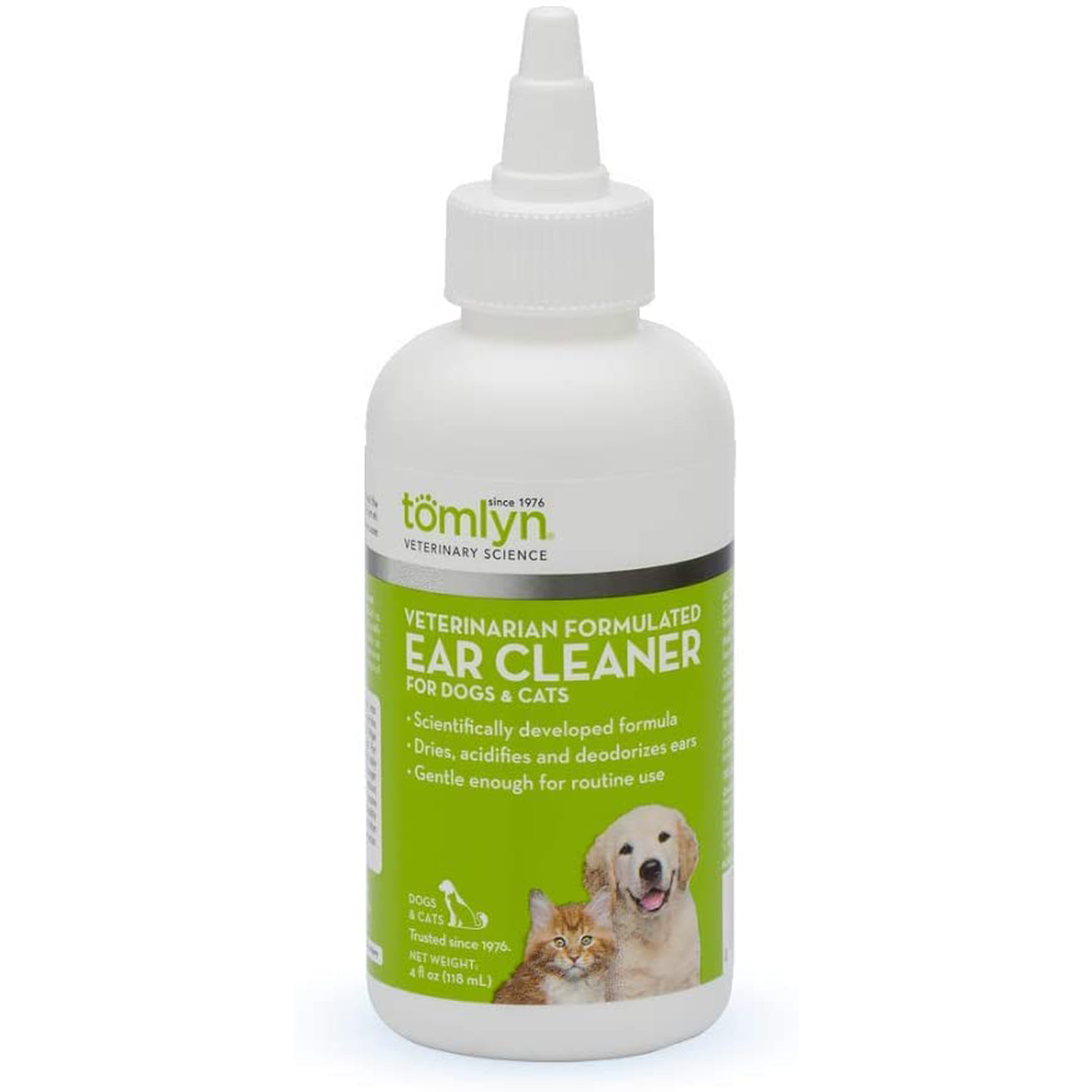 Tomlyn Veterinarian Formulated Ear Cleaner for Dogs & Cats 4 Fl. oz