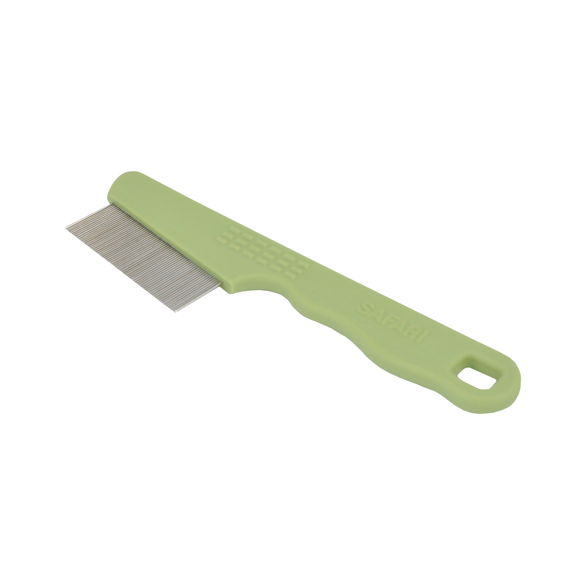 Safari Cat Flea Comb With Extended Handle Green One Size