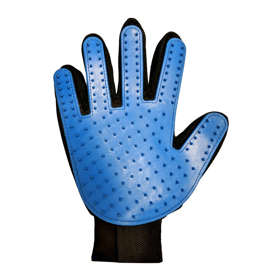 Spot Dog Grooming Glove Blue, Black 9-Inch