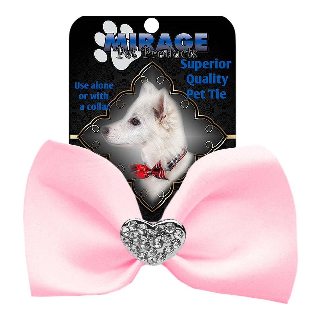 Crystal Heart Widget Pet Bow Tie