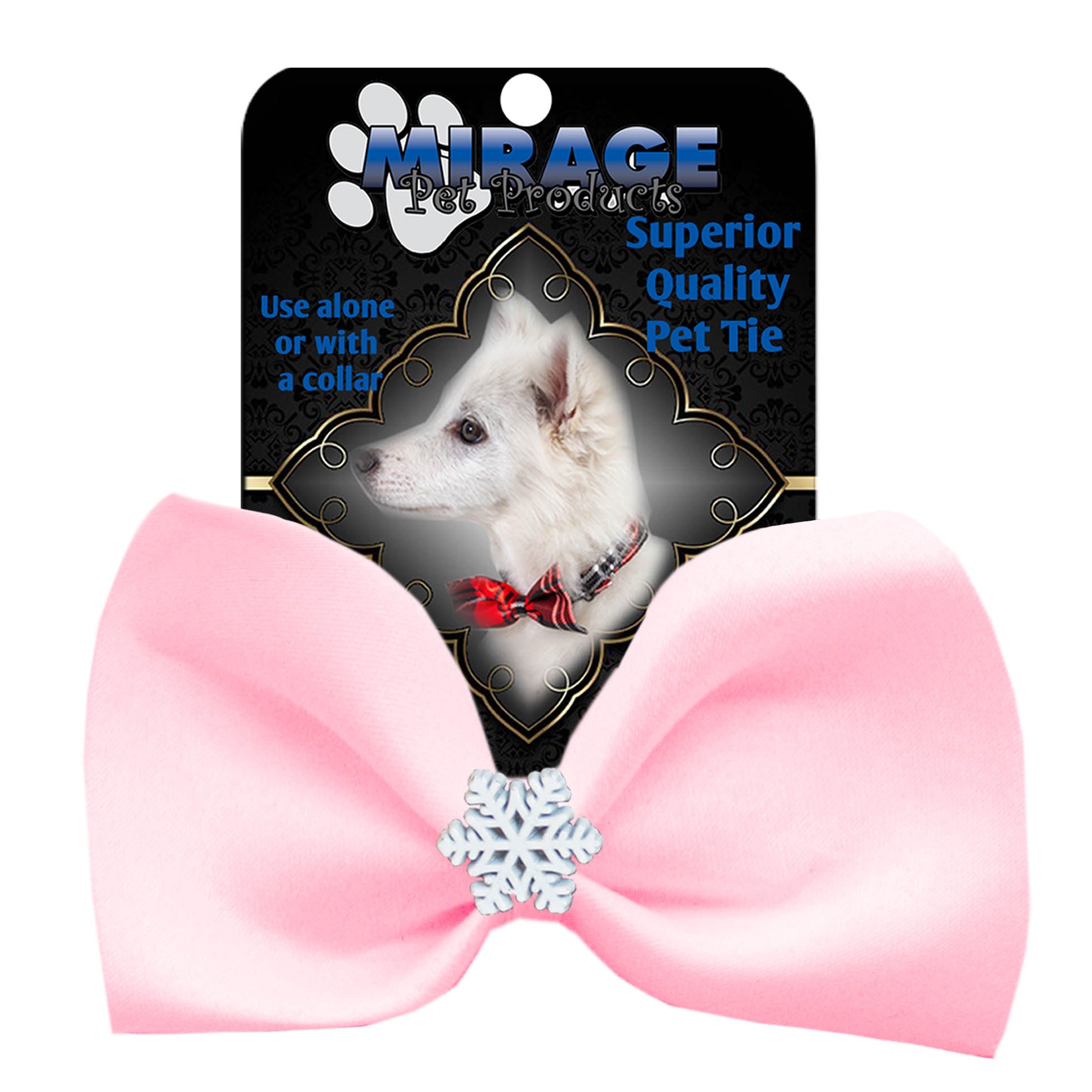 Snowflake Widget Pet Bow Tie