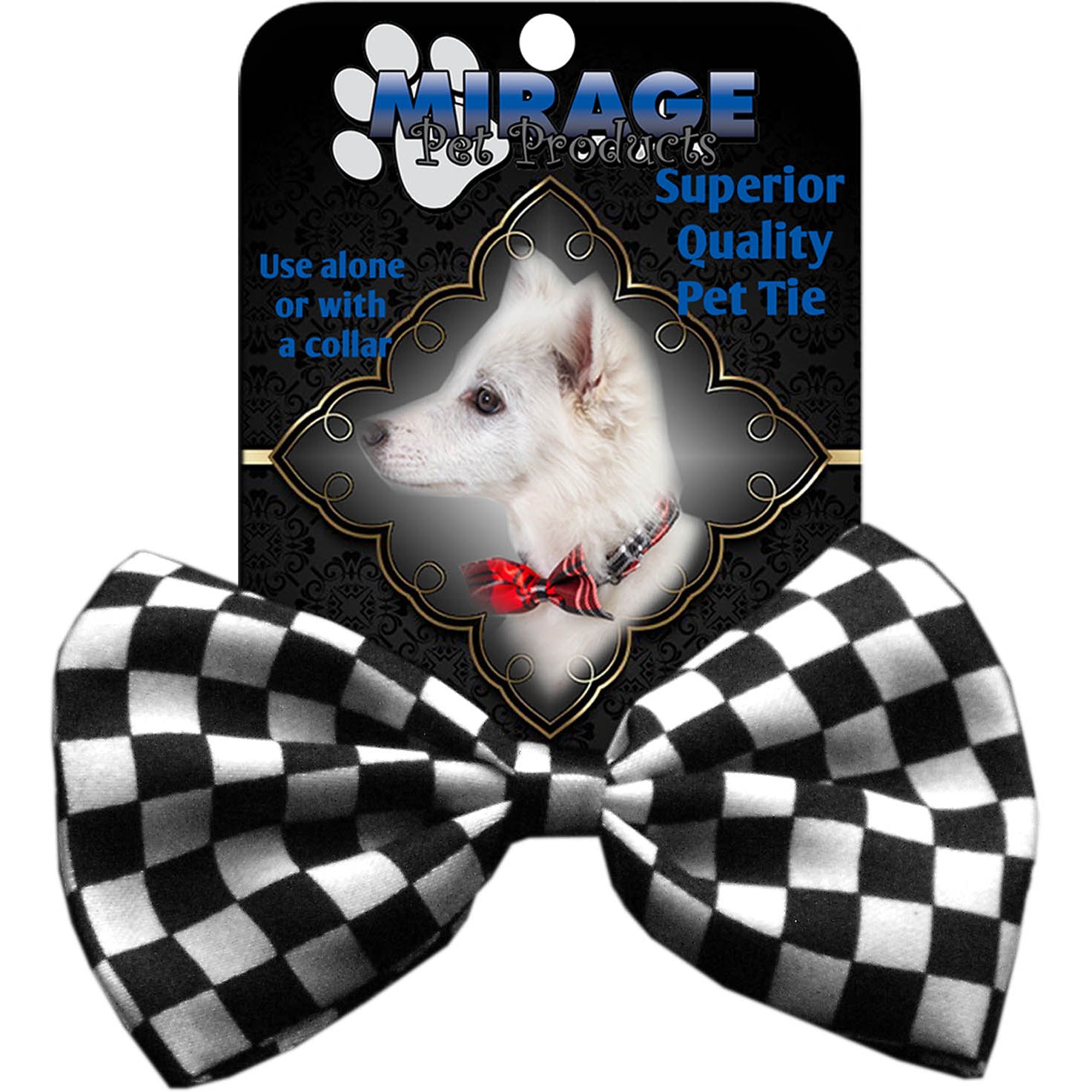Checkered Pet Bow Tie