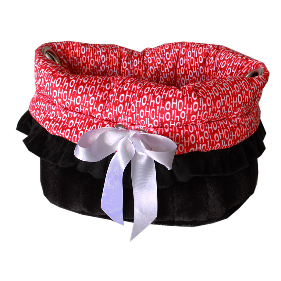 Santa Says... Reversible Snuggle Bugs Pet Bed, Bag, and Car Seat All-in-One