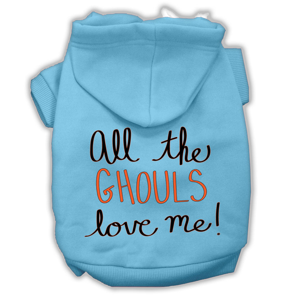 All The Ghouls Love Me Screen Print Hoodies for Cats and Dogs