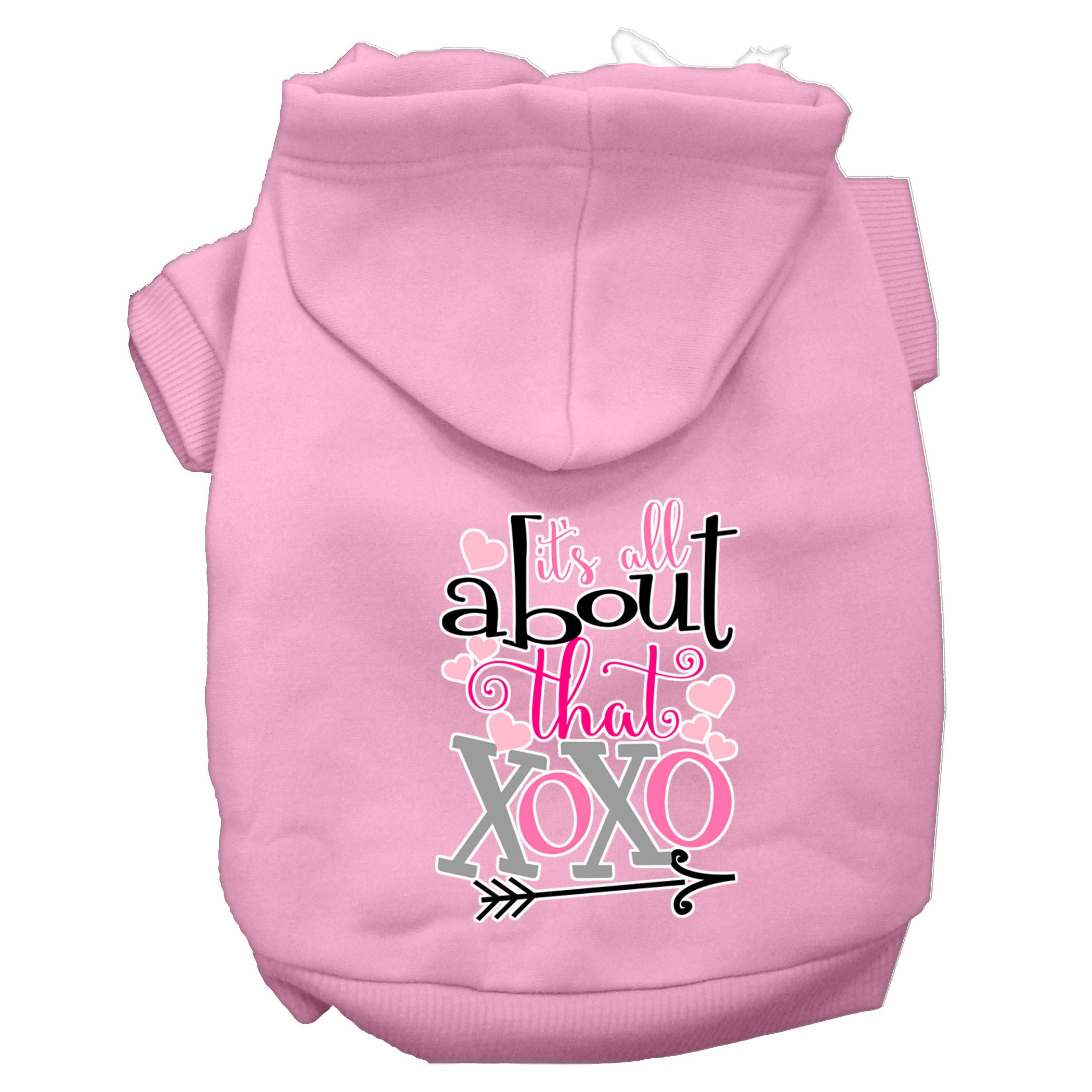 All About That XOXO Screen Print Hoodies for Cats and Dogs