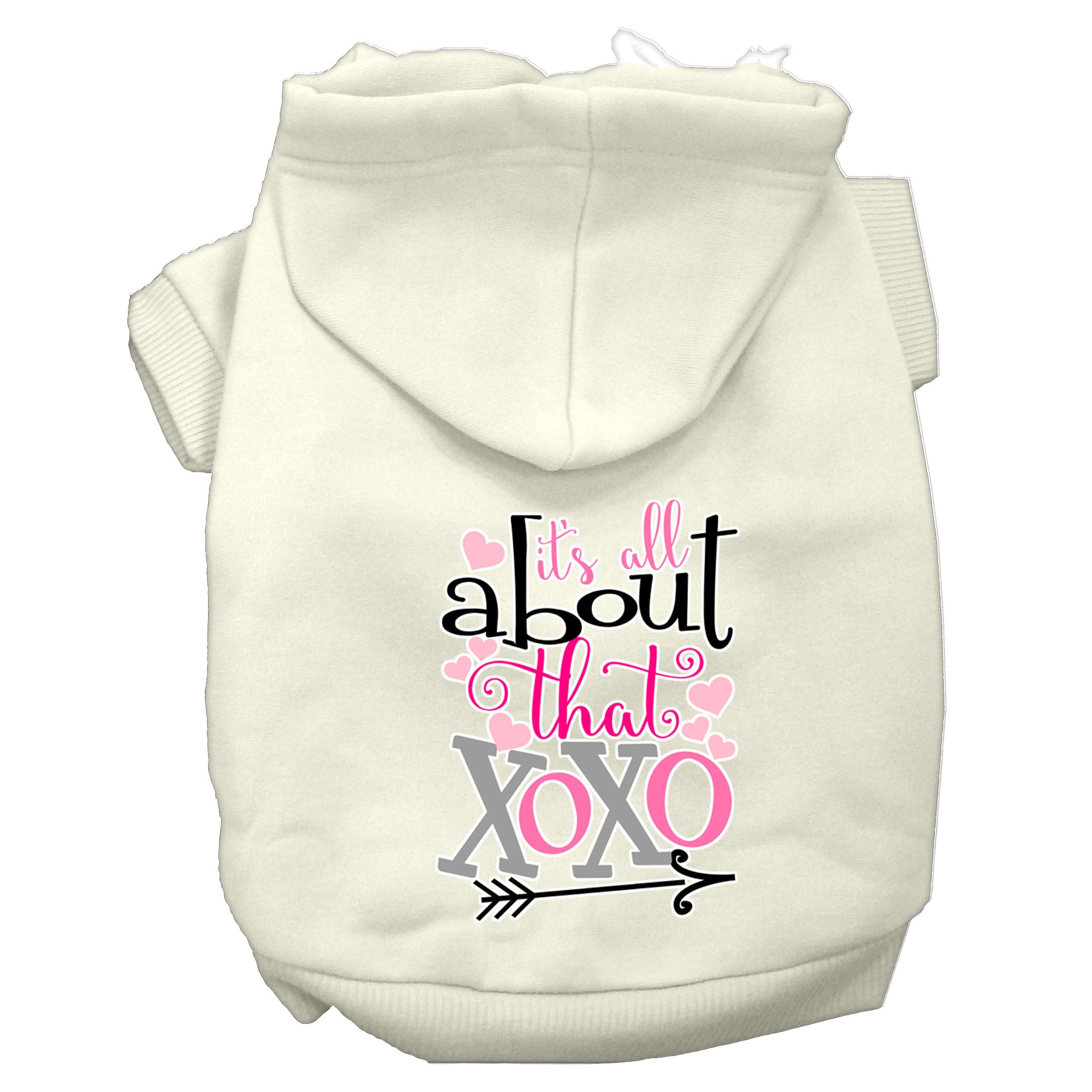 All About That XOXO Screen Print Hoodies for Cats and Dogs