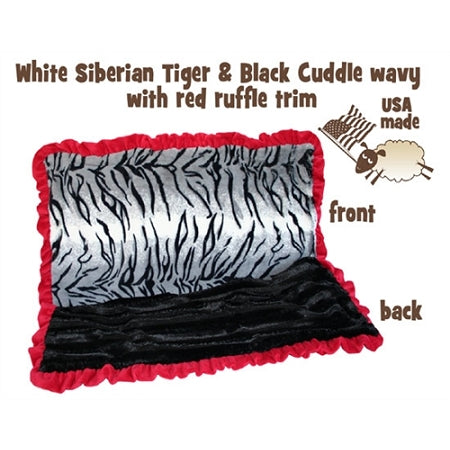 White Siberian Tiger Pet Blanket