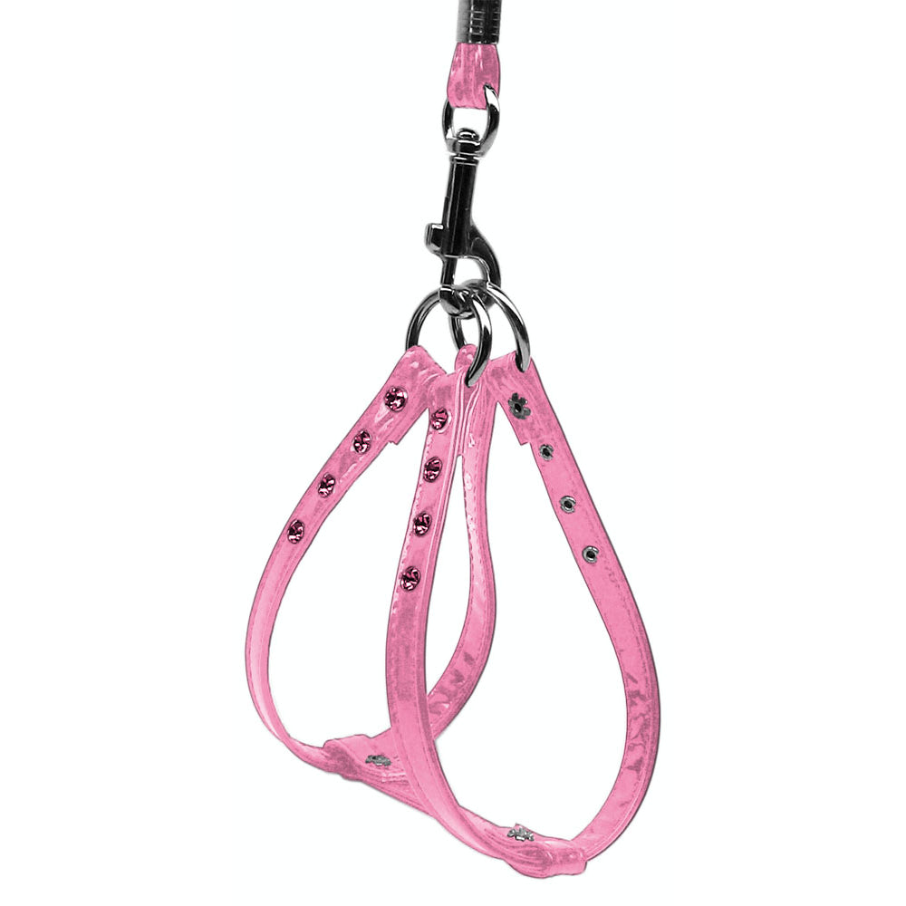 Glossy Patent Step-In Harness for Cats and Dogs