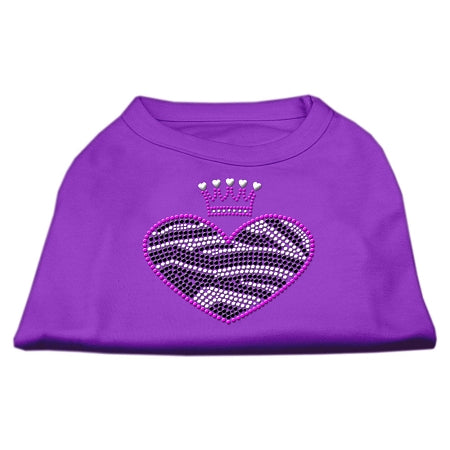 Zebra Heart Rhinestone Shirts for Cats and Dogs