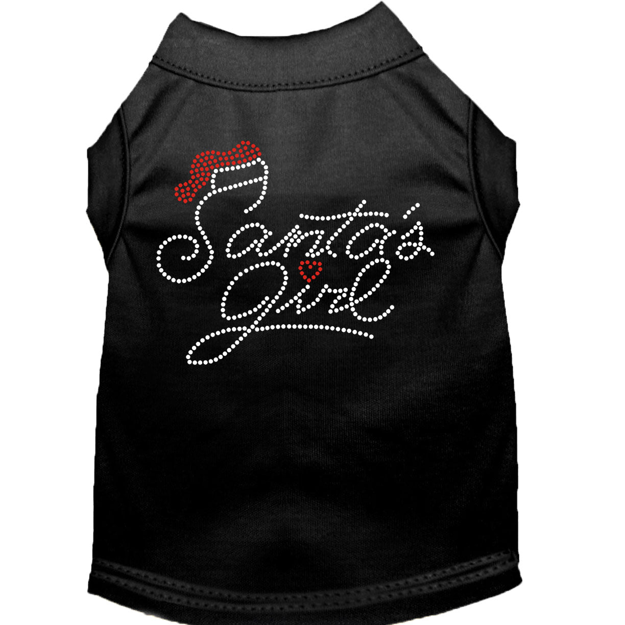 Santa's Girl Rhinestone Shirts for Cats and Dogs