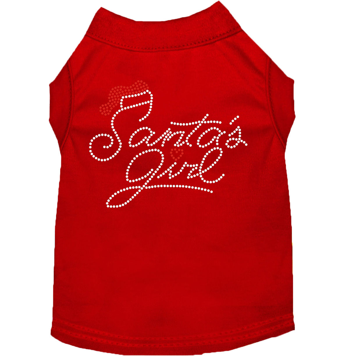 Santa's Girl Rhinestone Shirts for Cats and Dogs