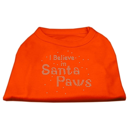 I Believe in Santa Paws Rhinestone Shirts for Cats and Dogs