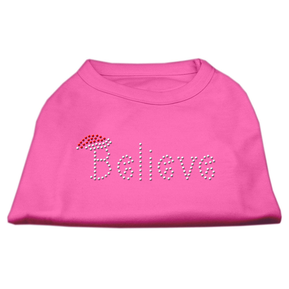 Believe Rhinestone Shirts for Cats and Dogs