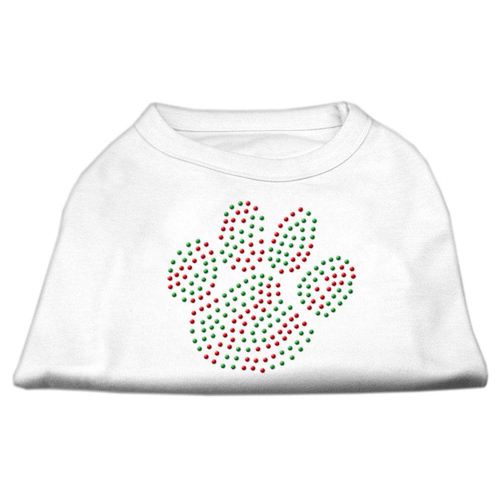 Holiday Paw Rhinestone Shirts for Cats and Dogs