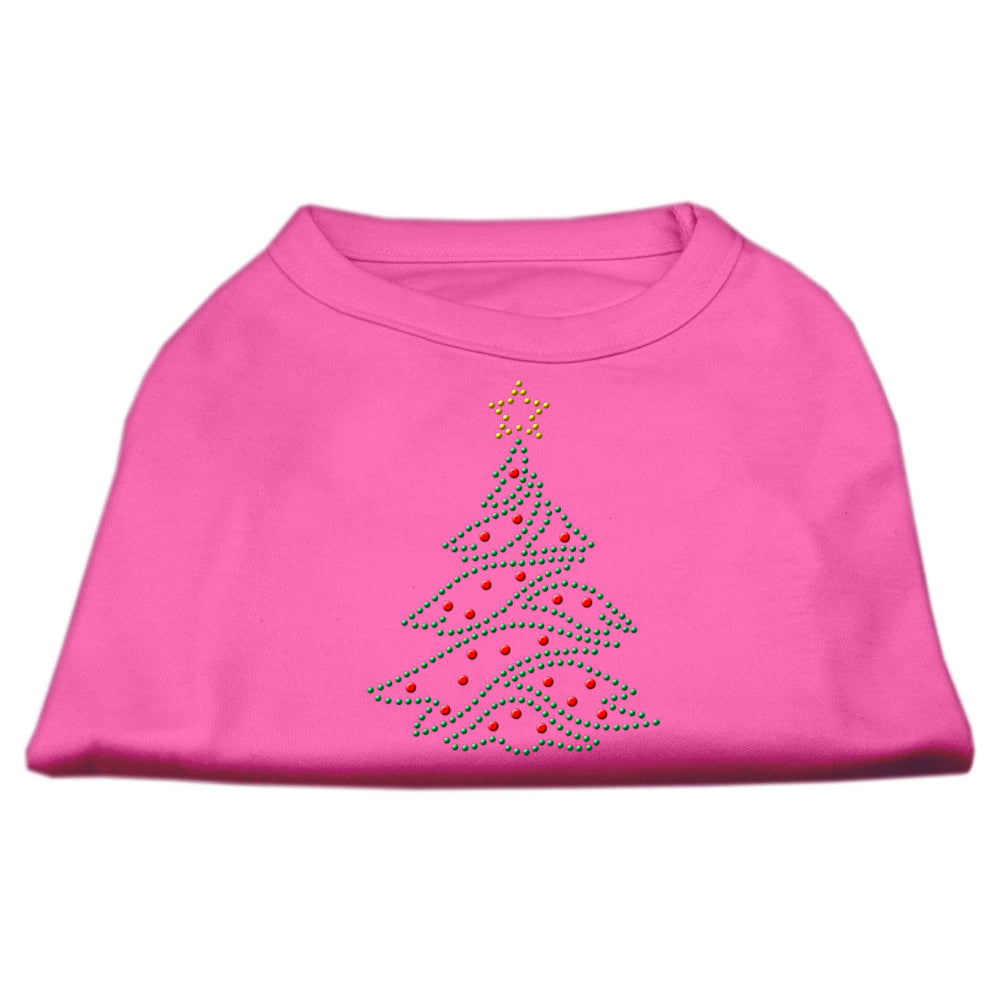 Christmas Tree Rhinestone Shirts for Cats and Dogs