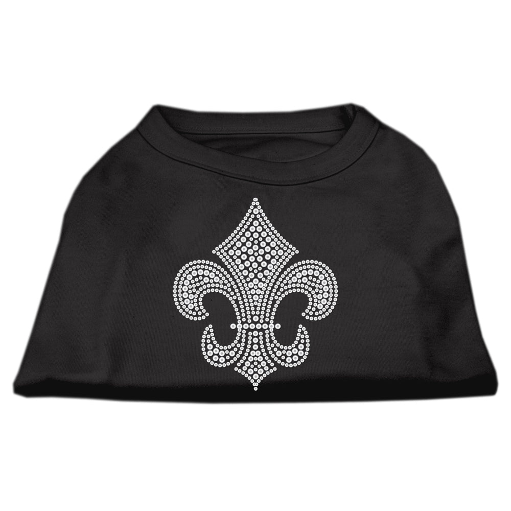 Silver Fleur De Lis Rhinestone Shirts for Cats and Dogs