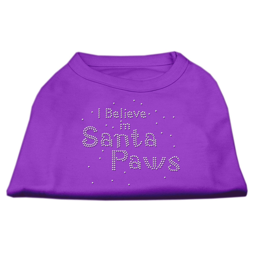 I Believe in Santa Paws Rhinestone Shirts for Cats and Dogs