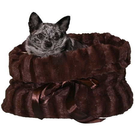 Reversible Snuggle Bugs Pet Bed, Bag, and Car Seat All-in-One