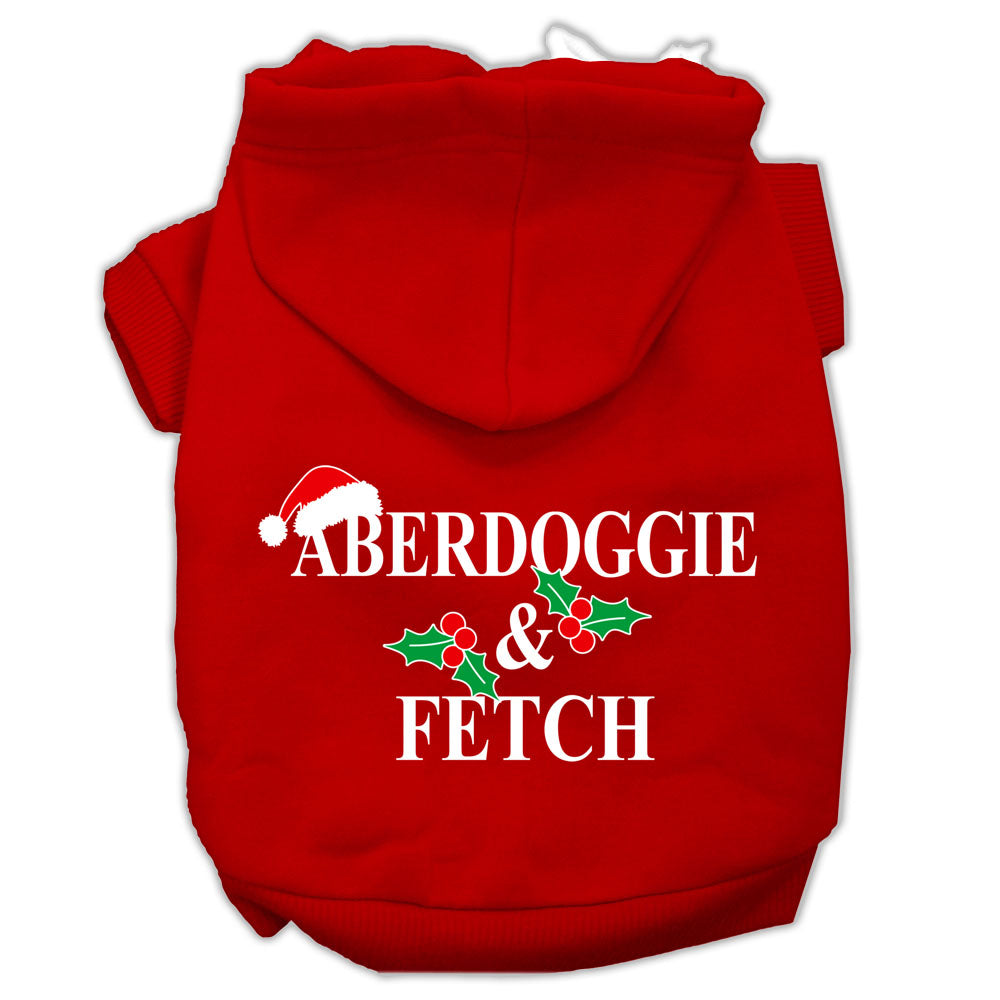 Aberdoggie Christmas Screen Print Hoodies for Dogs