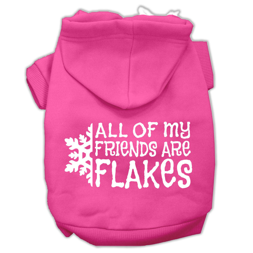 All My Friends Are Flakes Screen Print Hoodies for Cats and Dogs