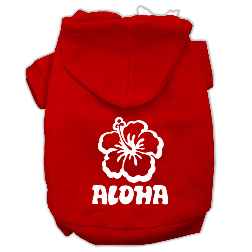 Aloha Flower Screen Print Hoodies for Cats and Dogs