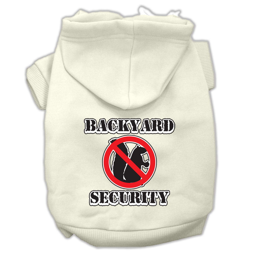 Backyard Security Screen Print Hoodies for Dogs