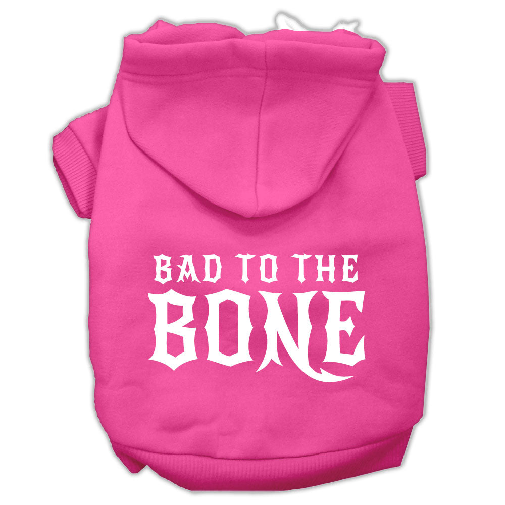 Bad To The Bone Screen Print Hoodies for Cats and Dogs