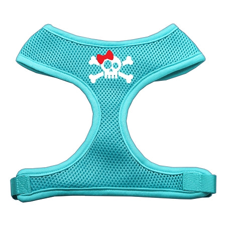 Skull Bow Design Soft Mesh Cat and Dog Harness