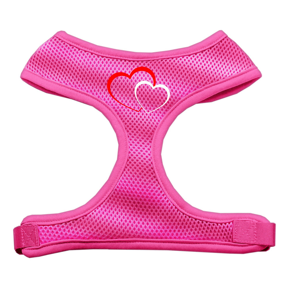 Double Heart Design Soft Mesh Cat and Dog Harness