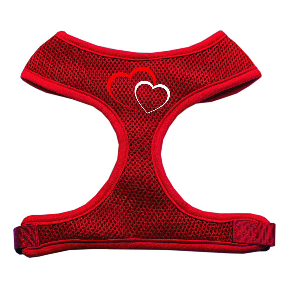 Double Heart Design Soft Mesh Cat and Dog Harness