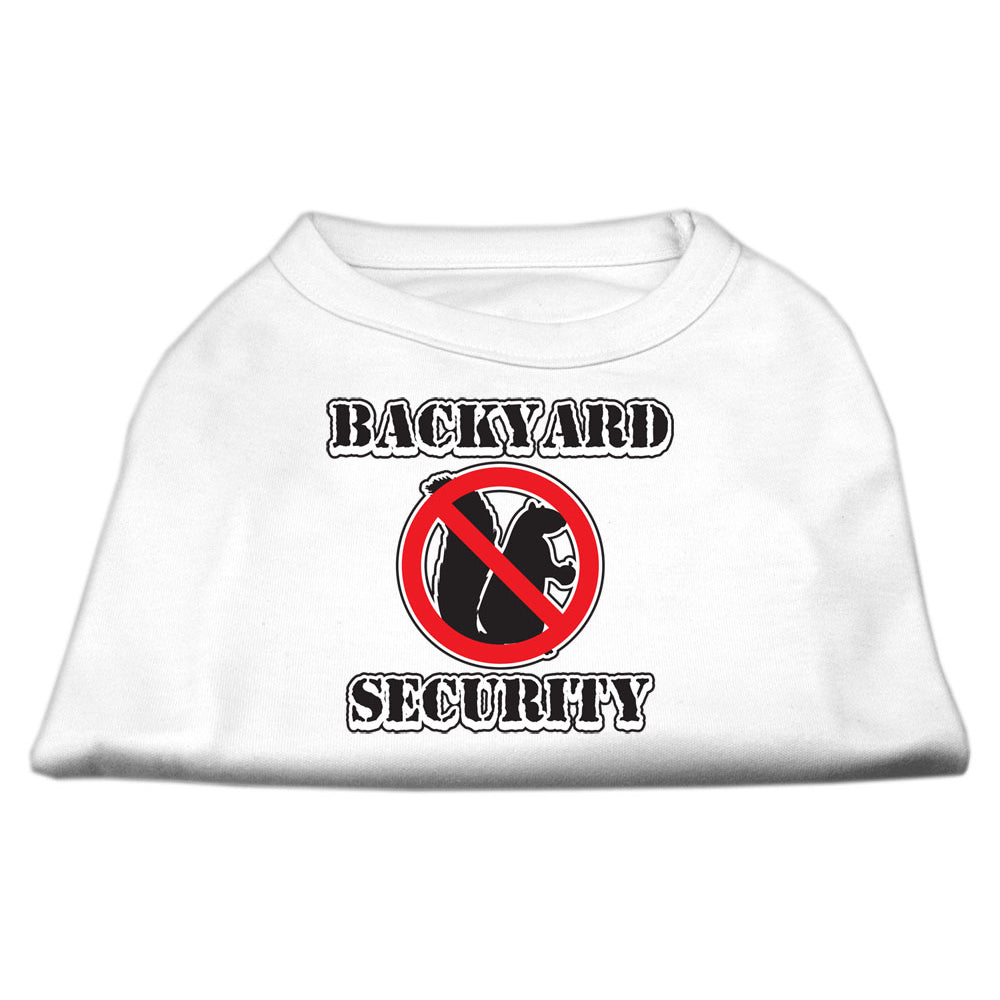 Backyard Security Screen Print Shirts for Dogs